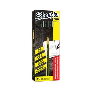 Sharpie China Marker Black Pk12