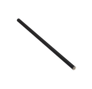 Paper Straw 200Mm X 6Mm Black Pk5000