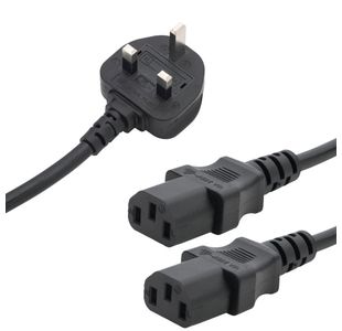 Connektgear 2.5M Mns Pwr Splitr Cbl