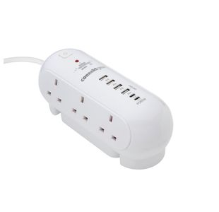 2M 6 Way Surge Protector Usba/C