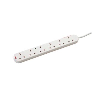 Connektgear 6-Way Surge Prot Ext 2M