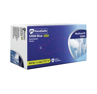 Gn90 Nitrile Pf Glove Blue M Pk200