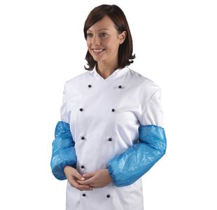 Polythene Oversleeves Blue Pk100