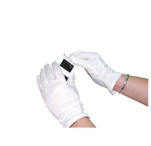Serva Polycotton Gloves White 8 Pk0