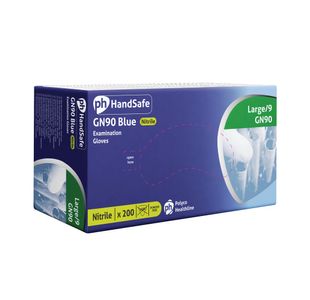 Gn90 Nitrile Pf Glove Blue L Pk200