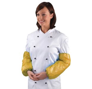Polythene Oversleeves Yellow Pk100