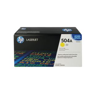 Hp 504A Laserjet Toner Yellow Ce252A