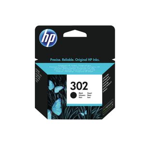 Hp 302 Ink Cartridge Black F6U66Ae