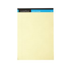 Cambridge Legal Memo Pad 100P Yllw