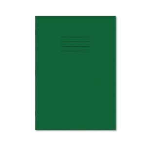 Exr Book 8Mm Lined 80P A4 D/Grn Pk50