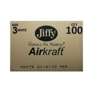 Airkraft 3 Bubble Bag White Pk100