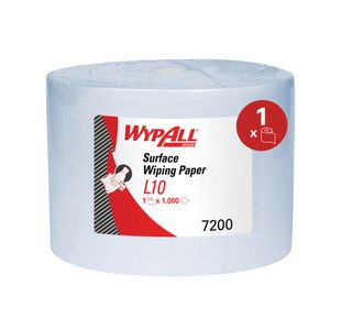 L10 Surface Wiping Paper Roll Blue