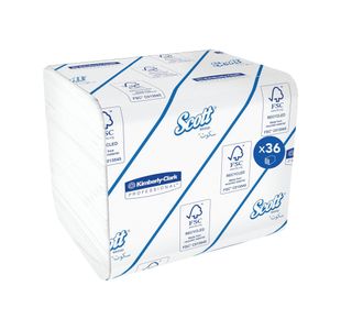 Control Folded Wc Paper X250 Pk36