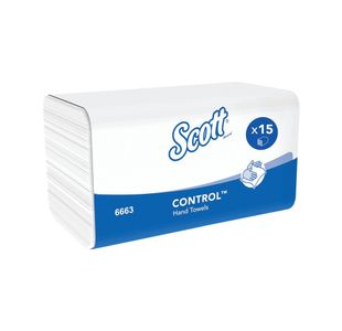 Interfold M-Fold Hand Towel Wht Pk15