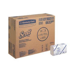 Multi-Fold Hand Towels X175 Wht Pk25