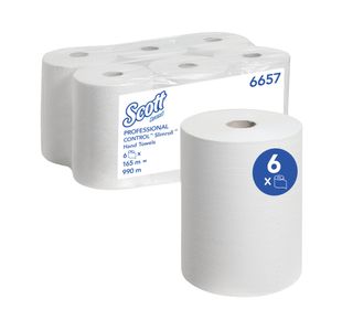 Slimroll Paper Hand Towel Wht Pk6