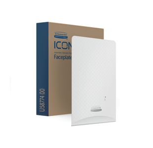 Icon Fplate Auto Soap/Sani Disp Wht
