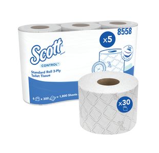 Wc Roll X1800 6 Rolls X5 Wht Pk30