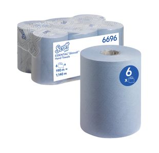 Slimroll Hand Towel Rl 190M Blue Pk6
