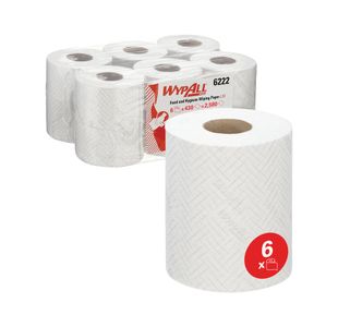 L10 Food/Hygiene Cf Roll White Pk6