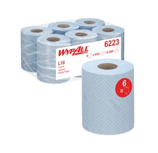 L10 Food/Hygiene Cf Roll Blue Pk6