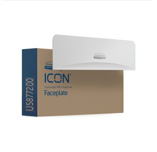 Icon Fplate 2 Roll Wc Paper Disp Wht
