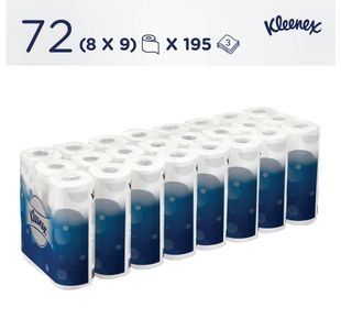 Toilet Roll X195 Wht 9 Rolls X8 Pk72