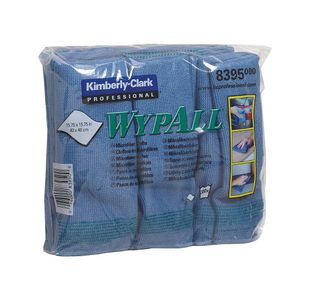 Microfibre Cloths 400X400Mm Blue Pk6