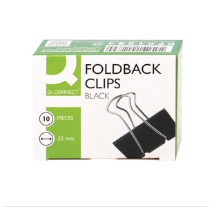 Q-Connect Foldback Clip 32Mm Pk10