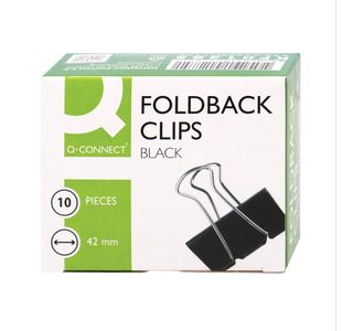 Q-Connect Foldback Clip 42Mm Pk10