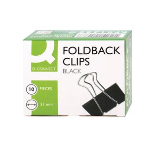 Q-Connect Foldback Clip 51Mm Pk10