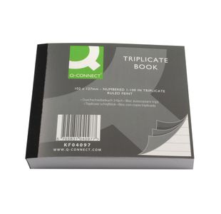 Q-Connect Triplicate Book 102X127Mm