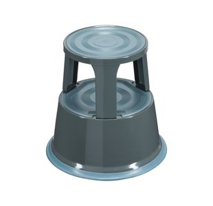 Q-Connect Metal Step Stool Dark Grey