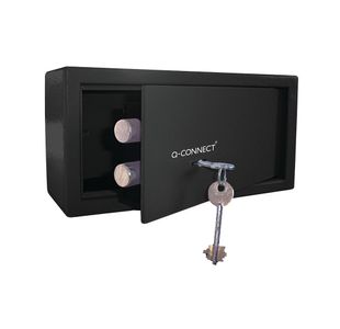 Q-Connect Key-Operated Safe 6L Blk