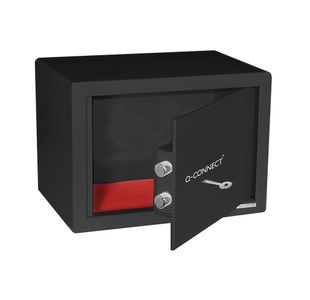 Q-Connect Key-Operated Safe 10L Blk