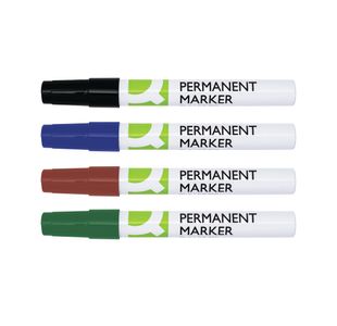 Perm Marker Bullet 4Mm Assorted Pk4