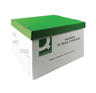 Q-Connect Megastore Box Grn/Wht Pk10