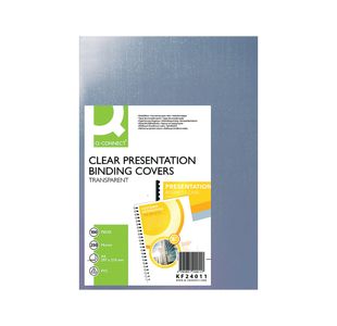 Q-Connect A4 Binding Covers Pk100