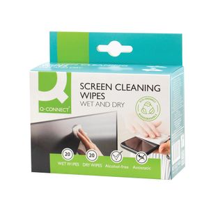 Q-Connect Wet And Dry Wipes Pk20