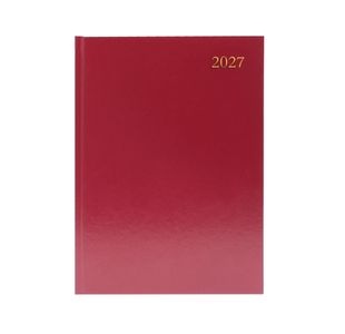 Desk Diary Dpp Appt A4 Burgundy 2027
