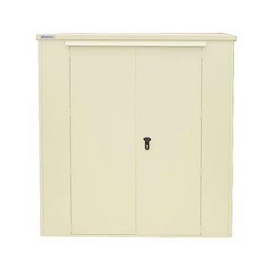 Harrogate 6X6 Metal Outdr Shed Ivory