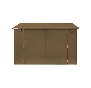 Ripon Lift Up 6X3 Metal Shed Brown