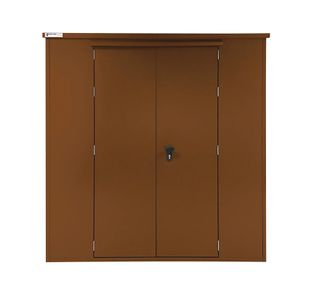 Ryedale 6X6 Metal Outdoor Shed Brown