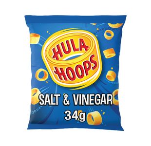 Hula Hoops Salt And Vinegar 34G Pk32