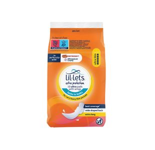 Lil-Lets Ex Protect Ult 10 Pads Pk3