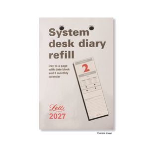 Letts Syst Desk Calendar Refill 2027