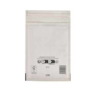Bubble Lined Bag White 150X210 Pk100