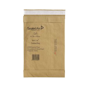 Sealed Air Post Bag Brown D1 Pk100