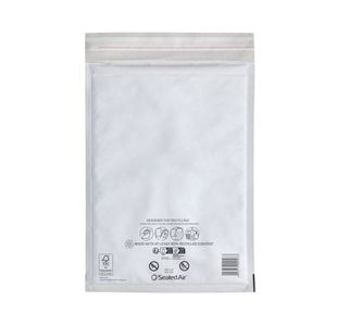 Bubble Postal Bags White G/4 Pk100