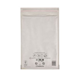 Bubble Postal Bags White F/3 Pk100